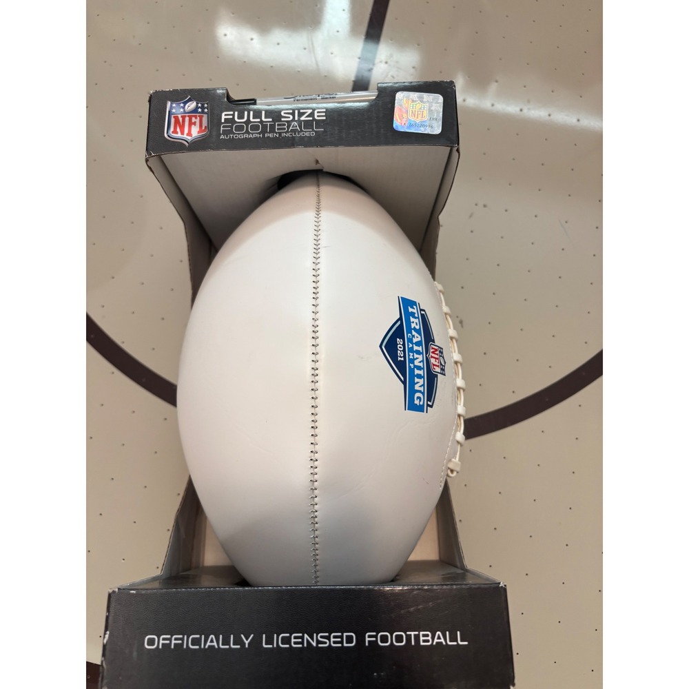 NFL New Orleans Saints Full Size Autograph Football White 2021 Training Camp NEW